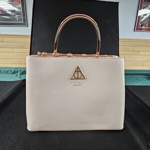 Loungefly Harry Potter Deathly Hallows Elder Wand Rose Gold Pink Handbag Purse